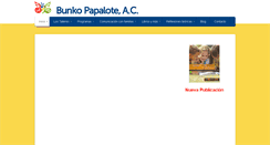Desktop Screenshot of bunkopapalote.org